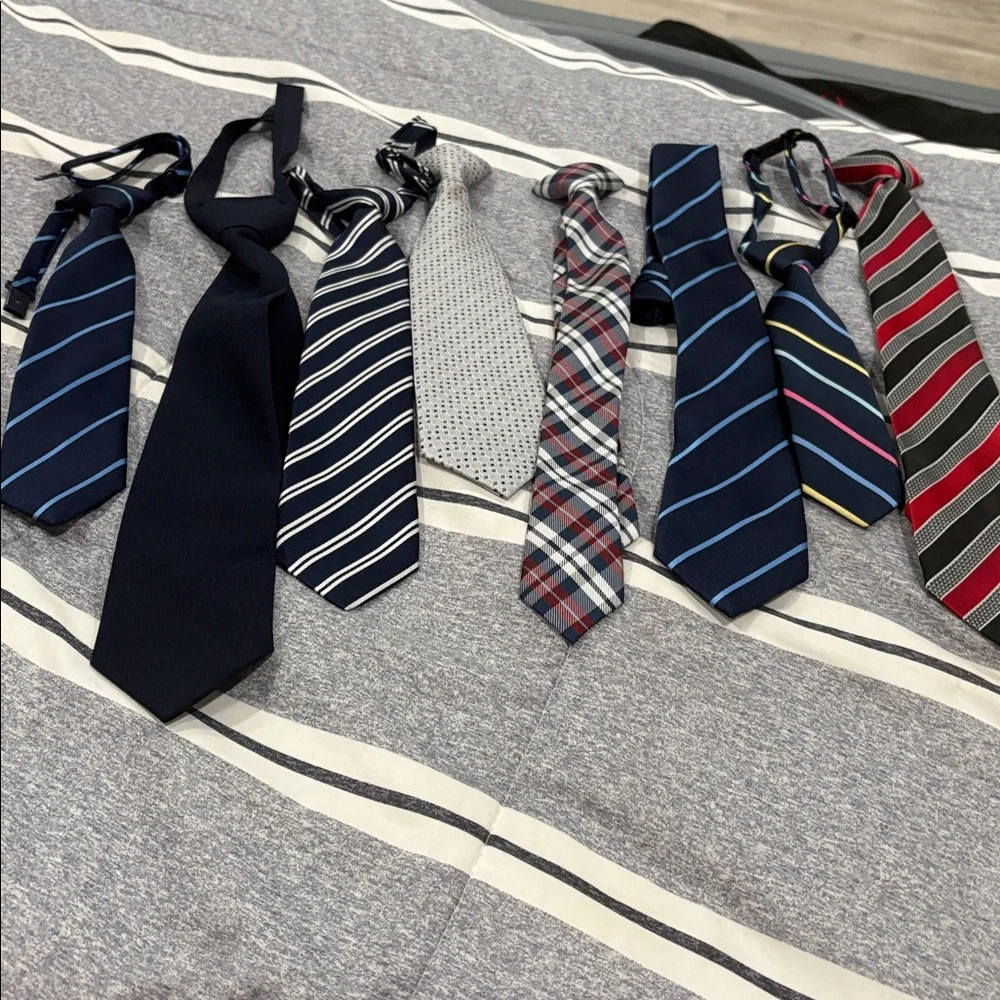 Stripe Tie, Navy Blue Necktie lot for kids